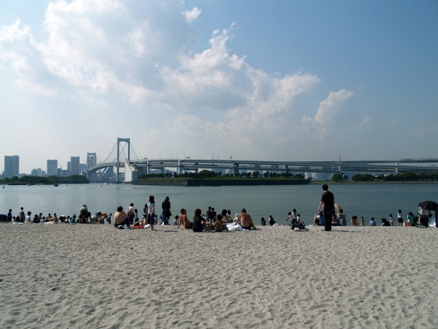 お台場のビーチ