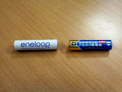 eneloop & アルカリ電池