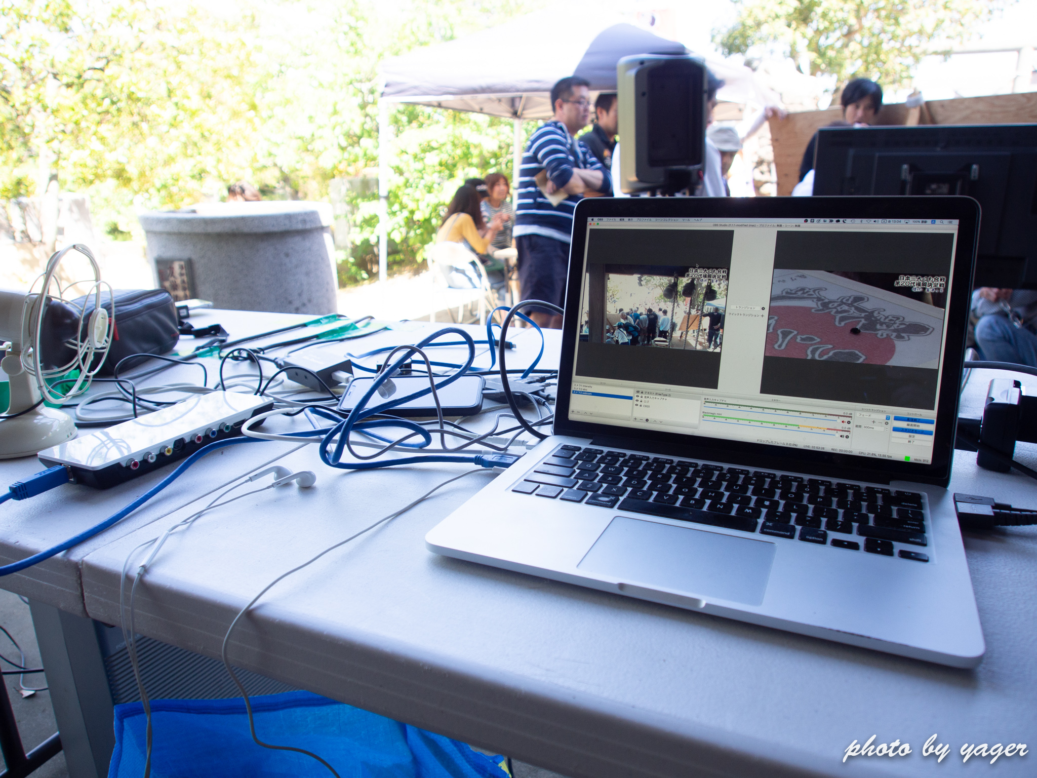 屋外イベントでライブ配信と会場モニター映写した時の色々 | Creazy!